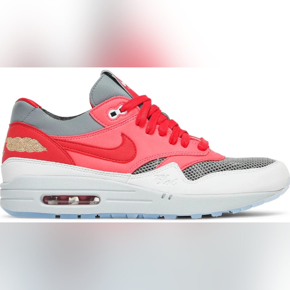 Nike Air Max 1 in Red, Gray, and White
